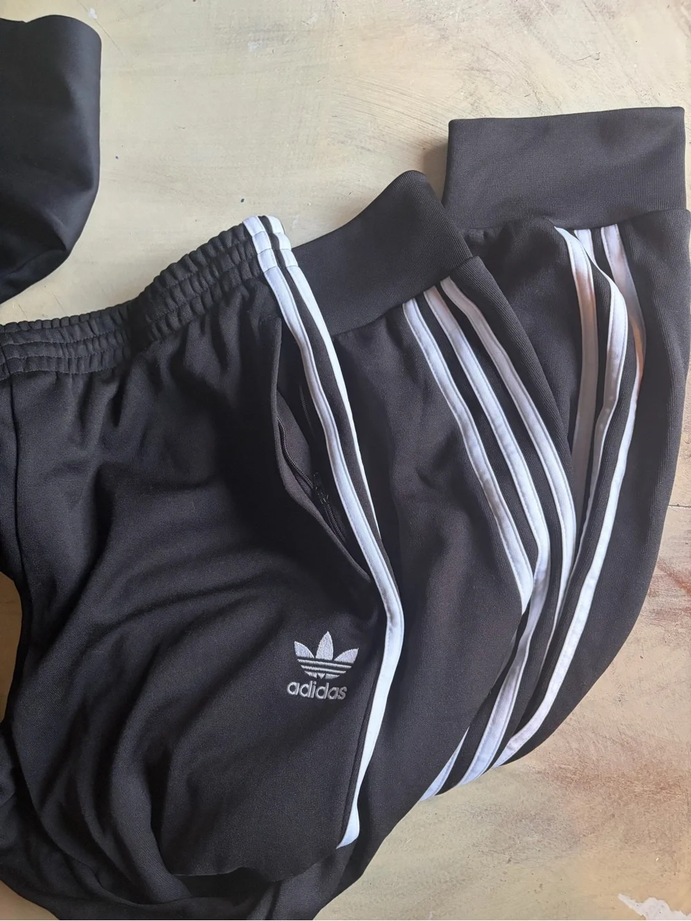 Mens Adidas Originals Firebird Track Suit set Zip Jacket & Pants BLACK Size XL